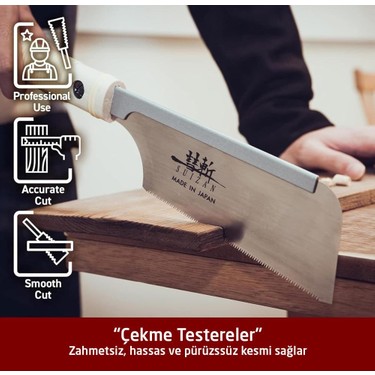 Suizan Dozuki Dovetail Çokyönlü Kesim Japon Testeresi 15 cm Fiyatı