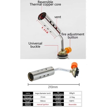 Depolife Tamirci Kaynakcı Şalama Pürmüzü Yüksek Alevli Metal Fiyatı