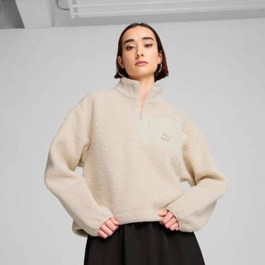 Puma Kadın Kırık Beyaz Classıcs Winterized Half-Zip Fiyatı