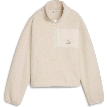 プーマHEAT INSULATION 新品 Puma Kadın Beyaz Puma Classıcs Winterized Half-Zip Kırık Fiyatı