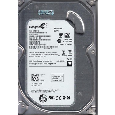 Seagate 500GB ST500DM002 BarraCuda SATA 3.0 7200 RPM 3.5 Fiyatı