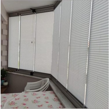 Plised Home Katlanabilir Cam Balkon Plise Perde Ara Gri Fiyatı