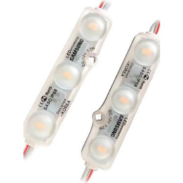 Demir Led 12 Volt 3 Lensli Samsung Modül Led Mavi (10 Adet) Fiyatı