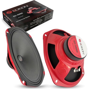 Nidage Edıson ED-XM69 Oto Midrange Oval 6x9 Inç 600 Watt Fiyatı