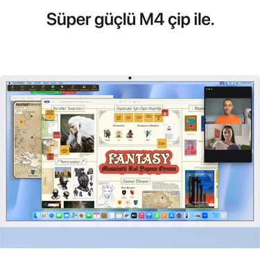 Apple iMac M4 Çip 16GB 256GB SSD macOS 24 All In One Fiyatı
