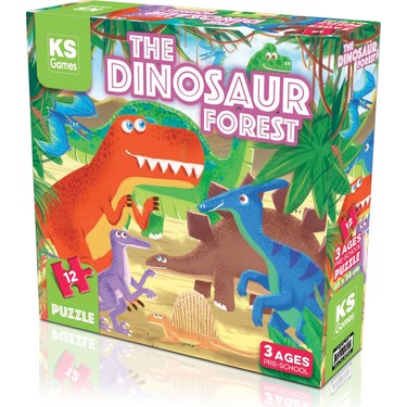 KS Games The Dinosaur Forest Pre School Puzzle 12 Parça Fiyatı