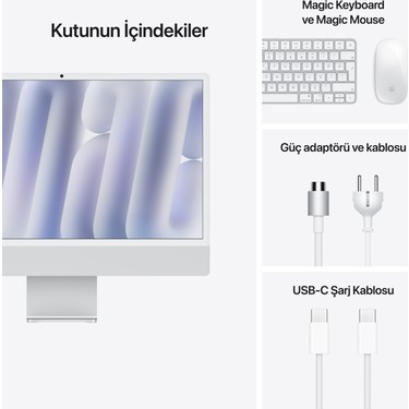 Apple iMac M4 Çip 16GB 256GB SSD macOS 24 All In One Fiyatı