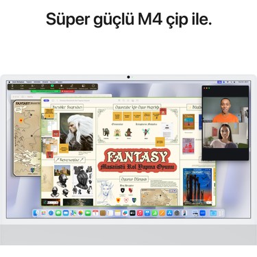 Apple iMac M4 Çip 16GB 256GB SSD macOS 24 All In One Fiyatı