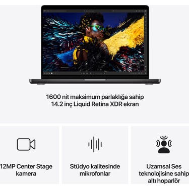 Y*d様 【極美品】M4 Pro Macbook14インチ 48GB 1TB N Apple MacBook Pro M4 16GB 1TB SSD macOS 14 Taşınabilir Fiyatı