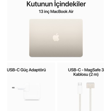 Apple MacBook Air M3 24GB 512GB SSD macOS 13 Taşınabilir Fiyatı