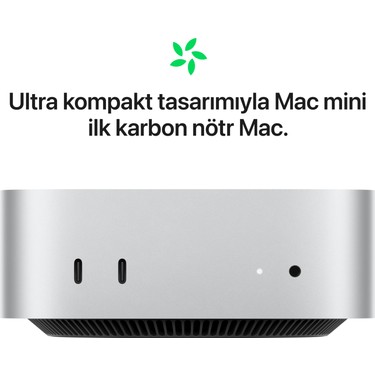 Apple Mac Mini M4 16GB 512GB SSD macOS Mini PC MU9E3TU/A Fiyatı