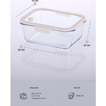 Neoflam Fika Glace Bej Vakumlu 4 Parça Saklama Kabı Seti Fiyatı