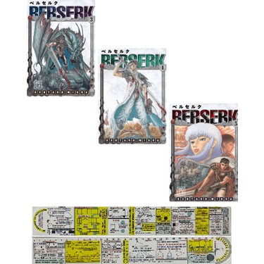 Berserk 3-4-5. Ciltler Manga Seti Kentaro Miura + Mat. Kitabı