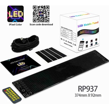 Beemen Matrix Esnek LED Panel 9*37CM Uzaktan Kumandalı Araç Fiyatı
