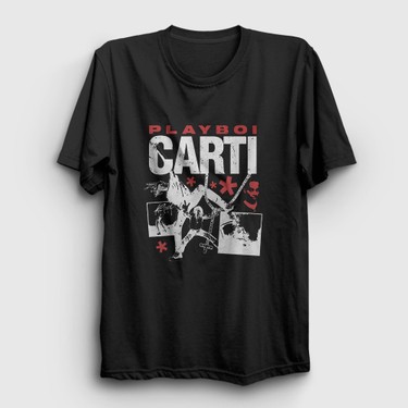 Presmono Siyah Rapper Playboi Carti T-Shirt Fiyatı