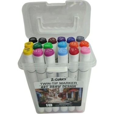 Tmn 593074 Z-Colors Art Draw Desıng Çift Uçlu Marker Saplı Fiyatı