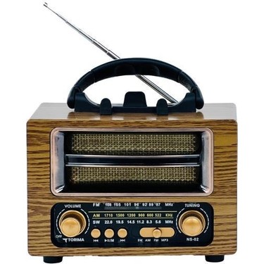 Torima Bluetooth Hoparlör Nostaljik Radyo Speaker NS02 Altın Fiyatı