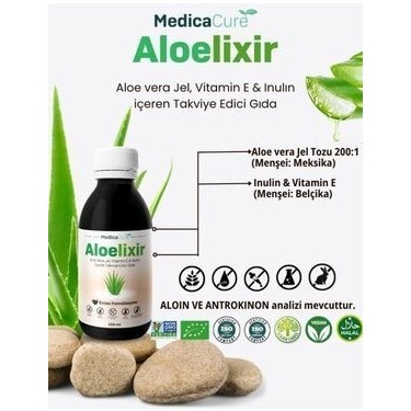 Medicacure Aloelixir Aloe Vera Jel Vitamin E ve Inulin Fiyat