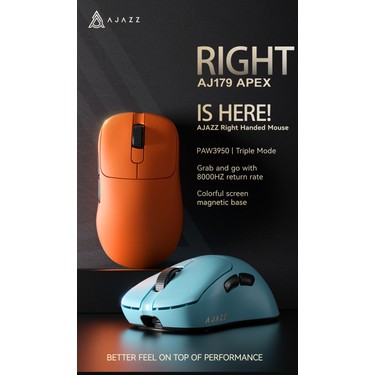 Ajazz AJ179 Apex 42000 Dpı Manyetik Şarj İstasyonu- TFT Fiyatı