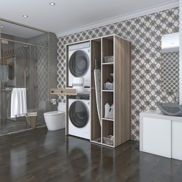 Kenzlife çamaşır-kurutma makinesi dolabı gutas sağ crd Fiyatı