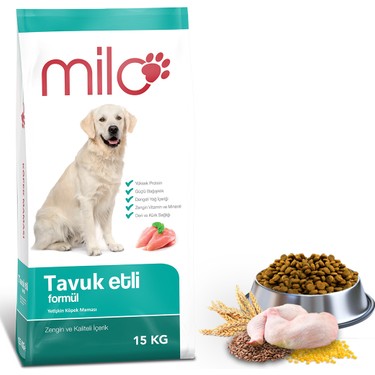 Milo Tavuklu Yetişkin Köpek Maması 15 Kg Fiyatı