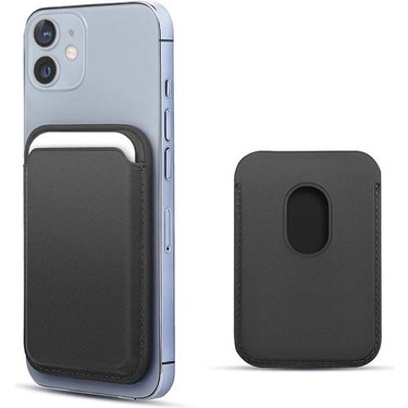 Piyasa Sepeti Apple iPhone 12 Mini Deri Cüzdan MagSafe Siyah Fiyatı