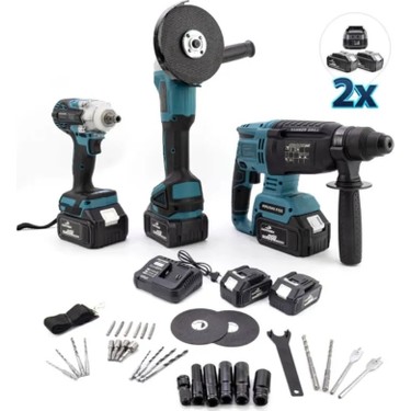 Branzeg 3'lü Set 36v Şarjlı Spral 36v Şarjlı Hıltı 36v Bijon Fiyatı