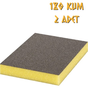 Atlas Sünger Zımpara - İnce 2 Taraflı - 180 Kum - 2 Adet Fiyatı