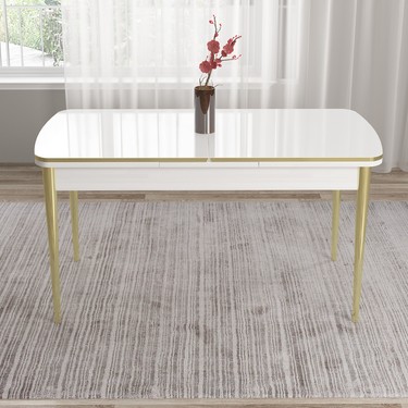 Canisa Concept Tia Serisi Beyaz Masa 80 x 132 cm Açılabilir Fiyatı