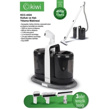 Kiwi KCC-4324 Koltuk ve Halı Yıkama Makinesi Beyaz Fiyatı