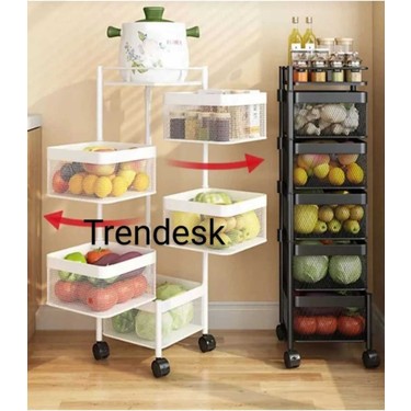 Trendesk 5 Katlı Metal Beyaz Patates Soğan Sebze Meyve Fiyatı