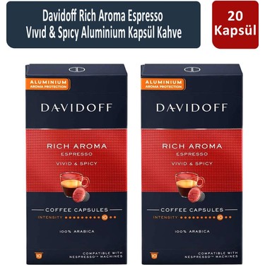 Davidoff Rich Aroma Espresso Vıvıd & Spıcy Kapsül Kahve x 2 Fiyatı