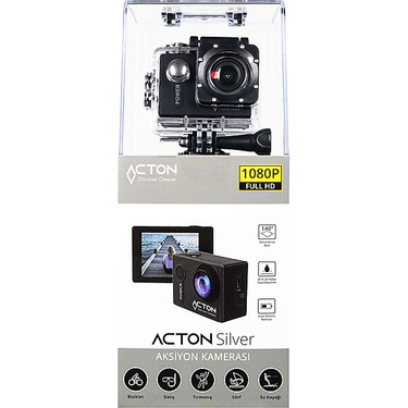 Acton Aksiyon Kamera Full HD 1080P Wifi Siyah 120 Derece Fiyatı