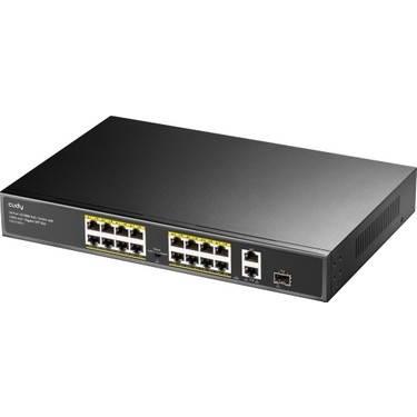 Cudy FS1018PS1 16 Port 10/100MBPS 200W Poe+,2 Gigabit Uplink Fiyatı