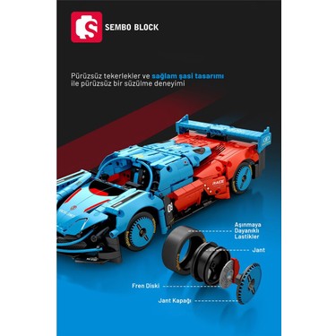 Sembo Block Mazda Furai Konsept Araba 1:14 1245 Parça Yapı Fiyatı