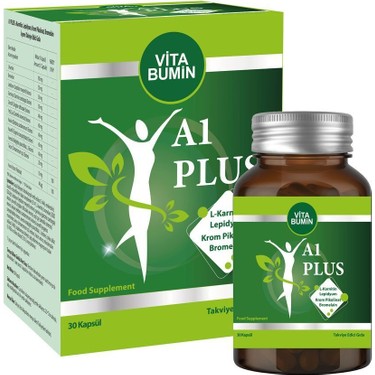 Vitabumin A1 Plus Bitkisel Takviye 30 Kapsül L-Karnitin Fiyatı