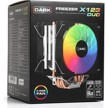 Dark Freezer X123 DUO 2x120mm Fixed RGB Fanlı Kule Tipi Fiyatı