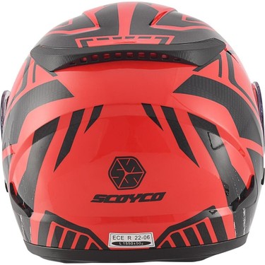 Scoyco FF868 Çene Açılır Kırmızı Motosiklet Kaskı Azreal Fiyatı