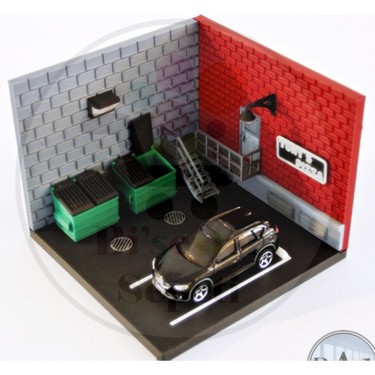 ☆ 1/64 Creative Garage ⑤ Bi'şeyler Sepeti 1:64 Mini Garaj Garage Diorama Diecast Fiyatı