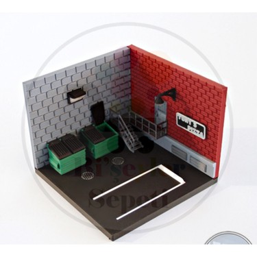 Bi'şeyler Sepeti 1:64 Mini Garaj Garage Diorama Diecast Fiyatı