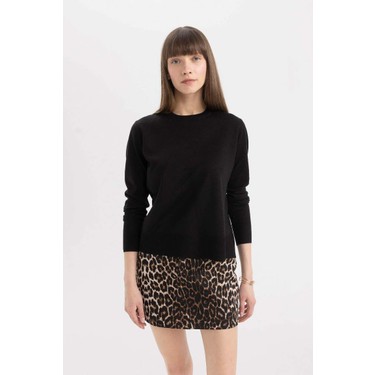 Defacto Siyah Kadın Sweatshirt C0058AX/BK27 Fiyatı