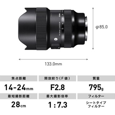 Sigma 14-24MM F/2.8 Dg Dn Art Lens (Sony E) Fiyatı, 5.0 Puanı İle