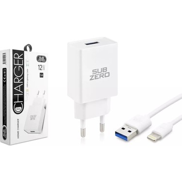 Subzero SG64 12W 2.4A Lightning Ev Şarj Aleti Fiyatı