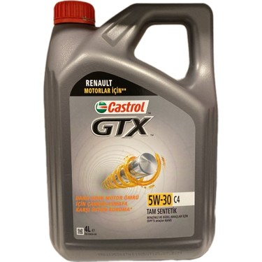 Castrol GTX 5W-30 エンジンオイル 4L✖︎2 計8L Castrol Gtx 5W-30 C4 4 Litre Motor Yağı (Üretim Yılı: 2024) Fiyatı