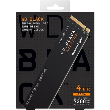 WD Black 4tb SN850X 7300MB/S-6600MB/S Gaming Internal Nvme Fiyatı