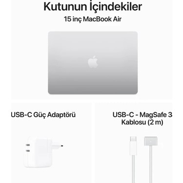 Apple MacBook Air M3 16GB 256GB SSD macOS 15 Taşınabilir Fiyatı