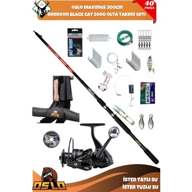 Oslo Maxımus 300CM 250GR Remixon Black Cat 5000 Olta Takımı Fiyatı