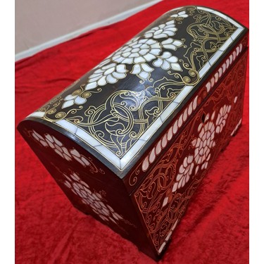 **アンティーク風♡SAVON‪ꔛ‬パウダーBOX** Bozgeyik Sedefçilik Sedef Kakma Sandık Korsan Fiyatı