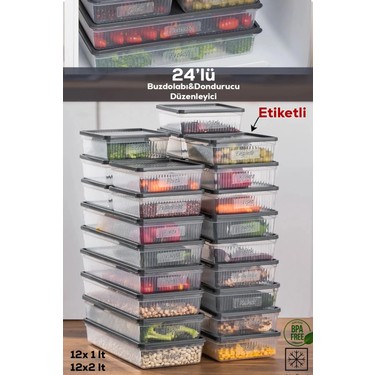 24 Lü 48 Parça Buzdolabı Düzenleyici Derin Dondurucu Fiyatı