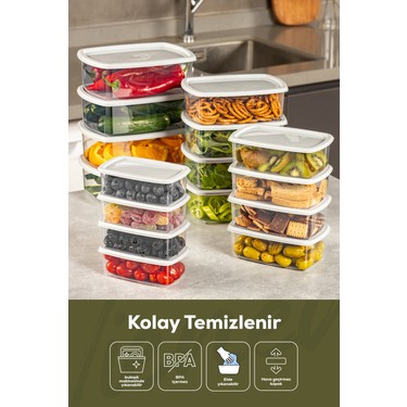 Vienev 16LI Hava Geçirmez Saklama Kabı Seti Gri Fiyatı